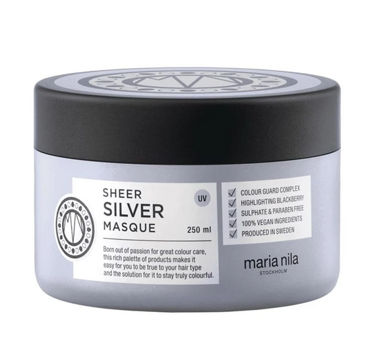 Maria Nila Maria Nila, Sheer Silver, Parabenfrei, Haarbehandlungs-Crememaske, Feuchtigkeitsspendend, 250 ml Regular