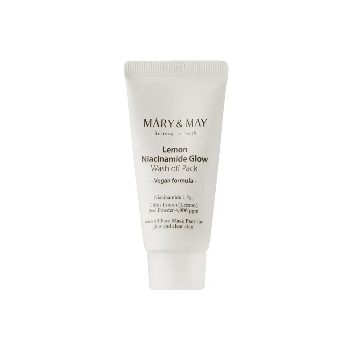 Mary and May Tonerde-Maske Mary and May, Lemon Niacinamide Glow, Cleansing & Purifying, Clay Mask, 30 g Regular