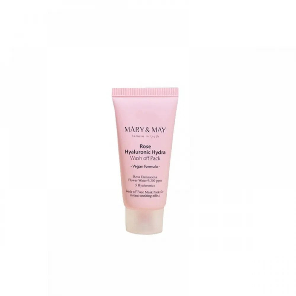 Mary and May Mary and May, Rose Hyaluronic Hydra, Intensive Hydratation, Tonerde-Maske, 30 g Regular