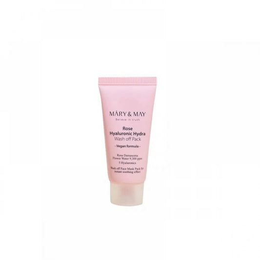 Mary and May Mary and May, Rose Hyaluronic Hydra, Intensive Hydratation, Tonerde-Maske, 30 g Regular