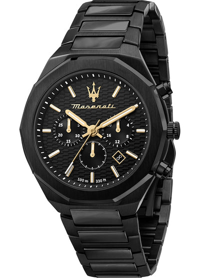 MASERATI STILE R8873642005 Chronograph Armbanduhr 45 mm Schwarz ansicht-2