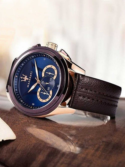 MASERATI TRAGUARDO R8871612024 Chronograph Armbanduhr 45 mm Gold ansicht-3