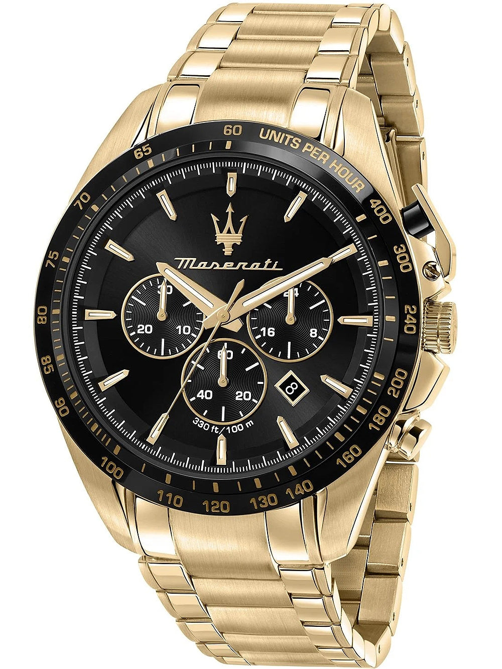 MASERATI TRAGUARDO R8873612041 Chronograph Armbanduhr 45 mm Gold ansicht-2