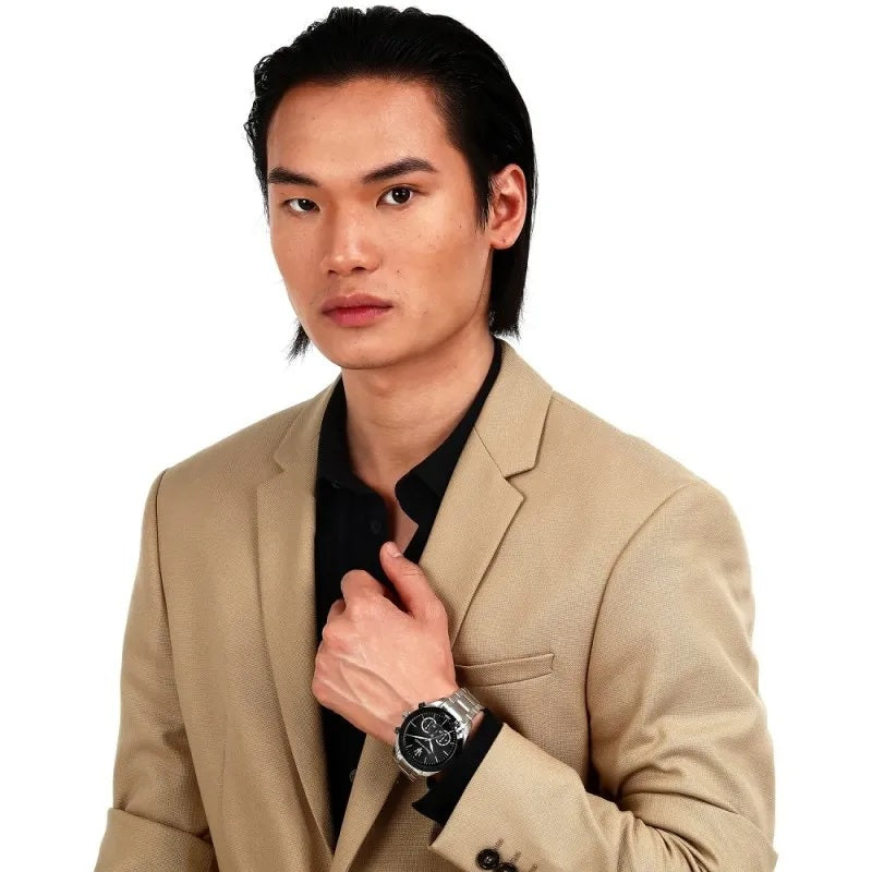 MASERATI TRAGUARDO Special Edition + 3 extra straps R8873612062 Chronograph Armbanduhr 45 mm Silber ansicht-3