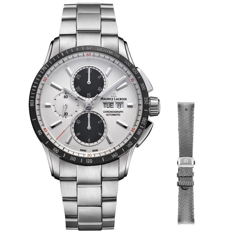 MAURICE LACROIX PONTOS S CHRONO PT6038-SSL2H-130-A Chronograph Armbanduhr 43 mm