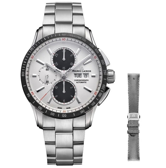 MAURICE LACROIX PONTOS S CHRONO PT6038-SSL2H-130-A Chronograph Armbanduhr 43 mm