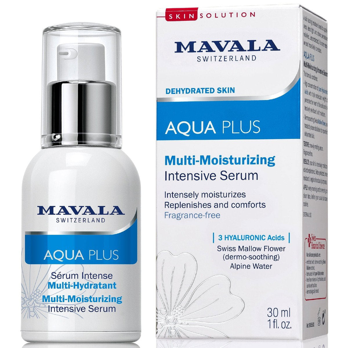 Mavala Mavala, Aqua Plus, Hydrating & Moisturising, Tag & Nacht, Serum, Gesicht, 30 ml Regular