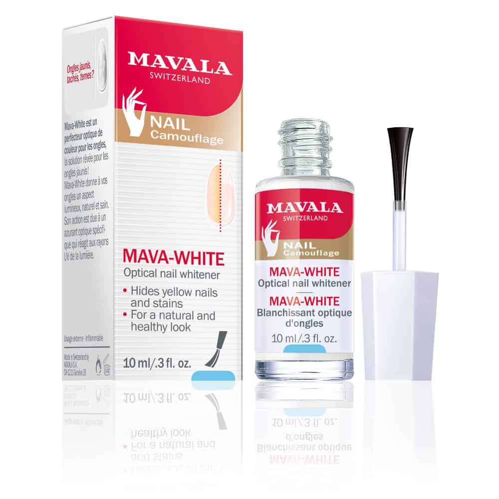 Mavala Nagelstärkender Lack Mavala, Mava White, Nail Whitener, Nail Strengthening Lacquer, 10 ml Regular