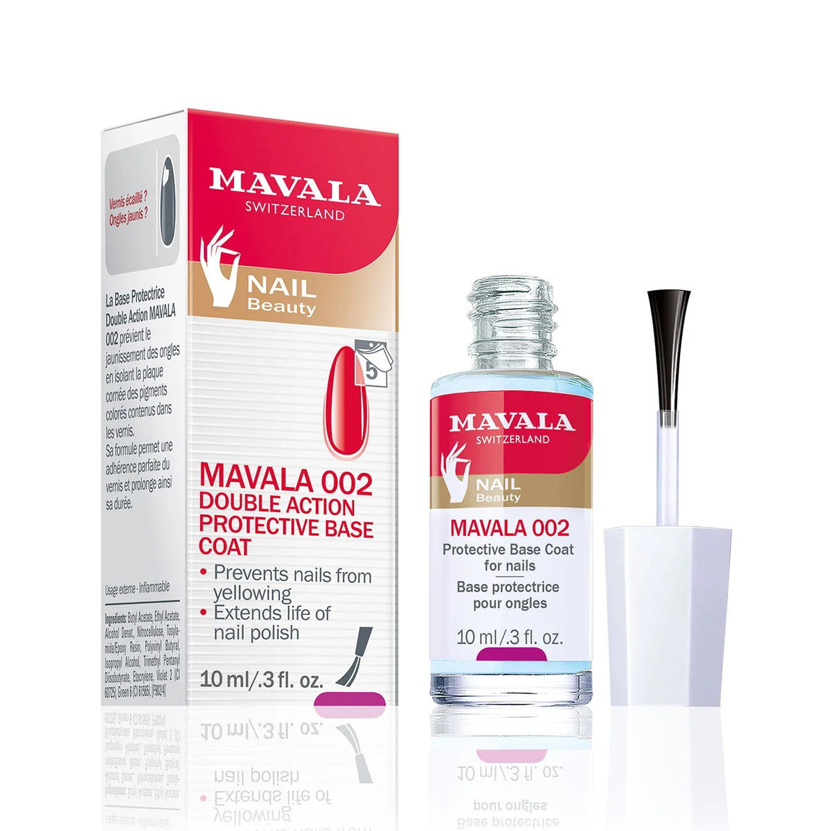 Mavala Nagelstärkender Lack Mavala, Mavala 002, Protective & Strengthening, Nail Strengthening Lacquer, 10 ml Regular