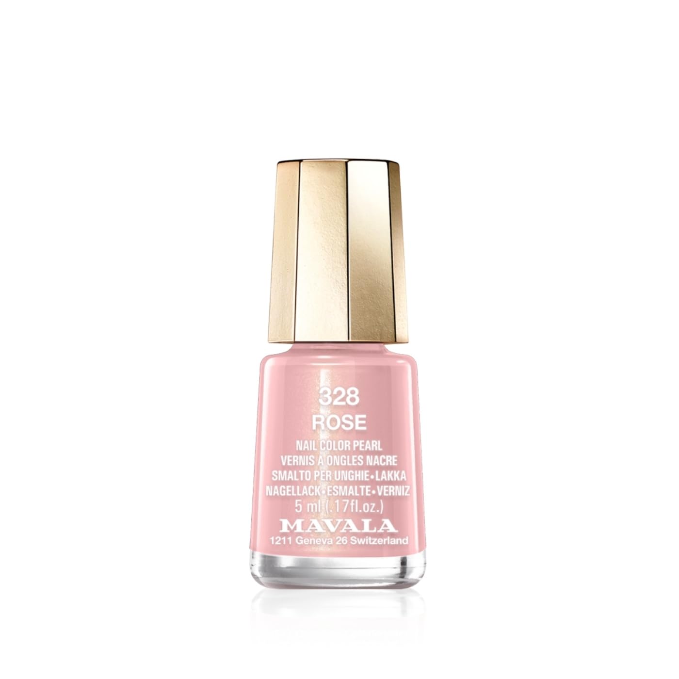Mavala Mavala, Mavala, Glossy & Long Lasting, Nagellack, 328, Rose, 5 ml *Miniatur Miniature