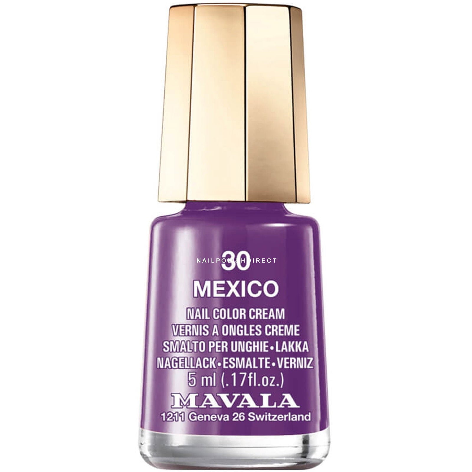 Mavala Mavala, Mavala, Glossy & Pearly, Nagellack, 30, Mexico, 5 ml *Miniatur Miniature