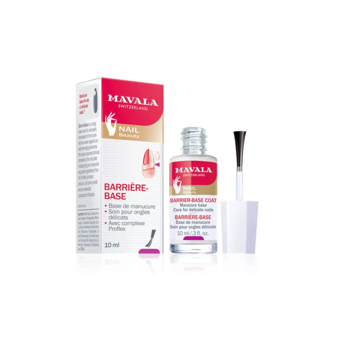 Mavala Nagelstärkender Lack Mavala, Barrier Base Coat, Strengthening, Nail Strengthening Lacquer, 10 ml Regular