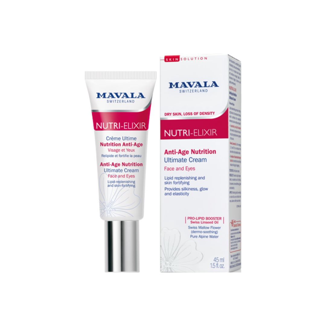Mavala Sahne Mavala, Nutri-Elixir, Anti-Aging, Nourishing & Revitalising, Day & Night, Cream, Face & Eyes, 45 ml Regular