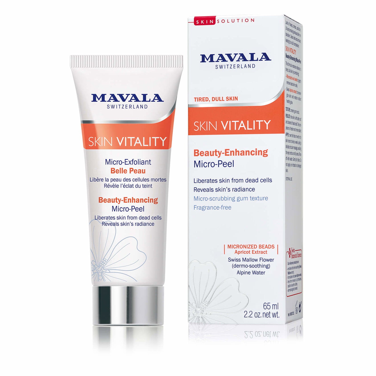 Mavala Mavala, Vitality, Duftfrei, Peeling-Behandlung, 65 ml Regular