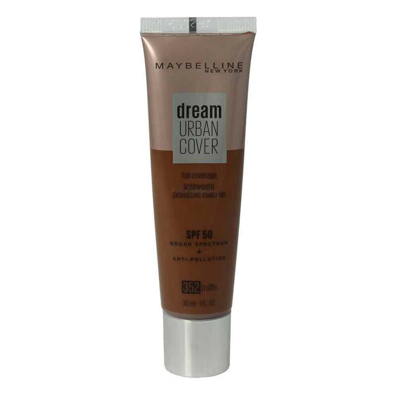 Maybelline Maybelline, Dream Urban Cover, Vollständige Abdeckung, Cremige Foundation, 352, Trüffel, SPF 50, 30 ml Regular