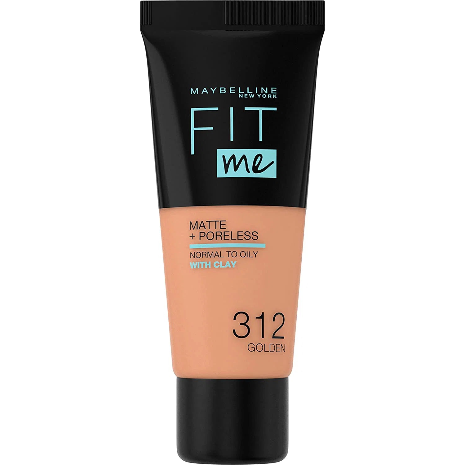 Maybelline Maybelline, Fit Me Matte + Poreless, Flüssige Grundierung, 312, Golden, 30 ml Regular