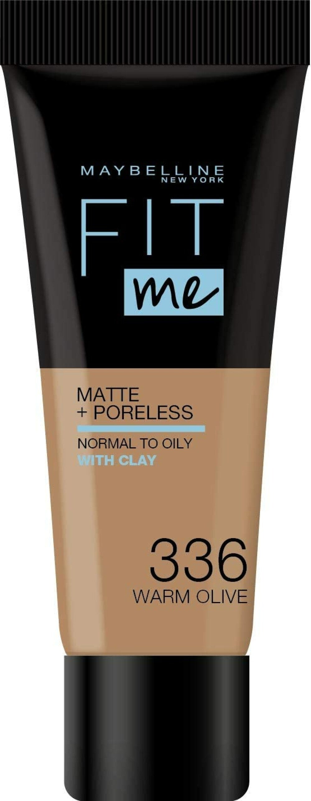 Maybelline Maybelline, Fit Me Matte + Poreless, Flüssige Grundierung, 336, Warme Olive, 30 ml Regular