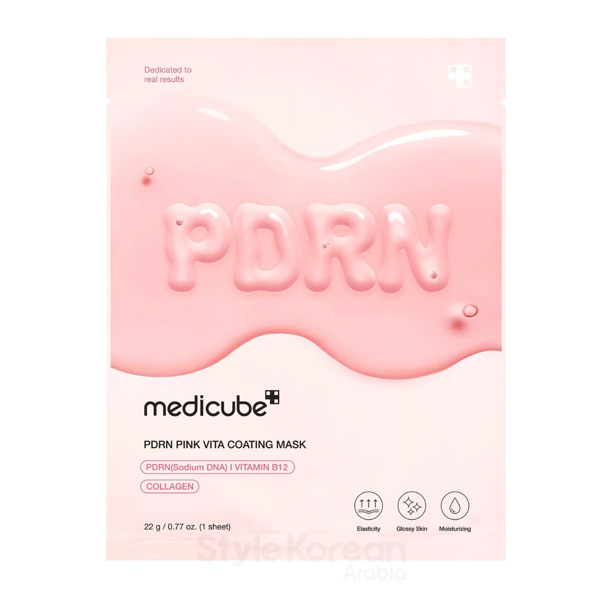 Medicube Medicube, PDRN Pink Vita Coating, Firmness & Elasticity, Gesichtsmaske, Für das Gesicht, Wöchentlich, 22 g Regular