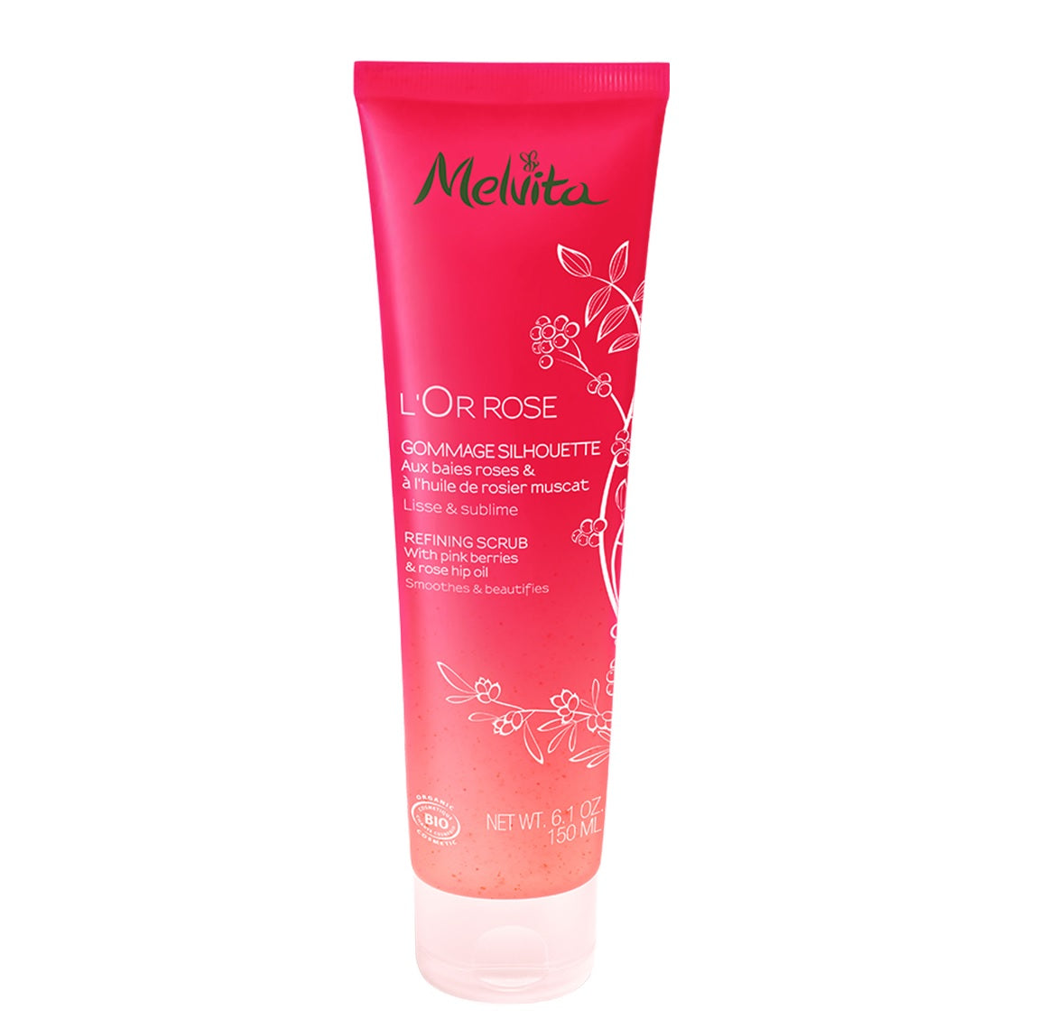Melvita Melvita, L'or Rose, Bio, Glättung, Körperpeeling, 150 ml *Tester