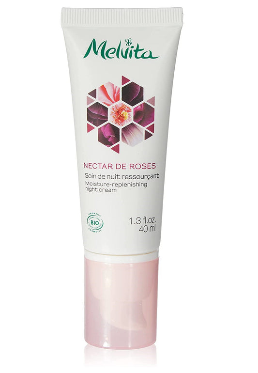 Melvita Melvita, Nectar de Roses, Bio, Feuchtigkeitsspendend, Nacht, Sahne, Für das Gesicht, 40 ml *Tester