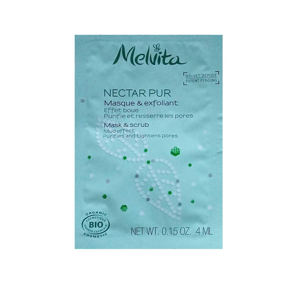 Melvita Melvita, Nectar Pur, Bio, Porenverfeinernd, Peelingmaske, Für das Gesicht, 4 ml *Muster Sample