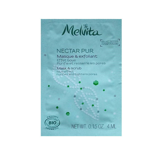 Melvita Melvita, Nectar Pur, Bio, Porenverfeinernd, Peelingmaske, Für das Gesicht, 4 ml *Muster Sample