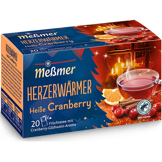 Meßmer Herzerwärmer 20er Früchtetee mit Cranberry Glühwein-Geschmack - Candyshop.ch