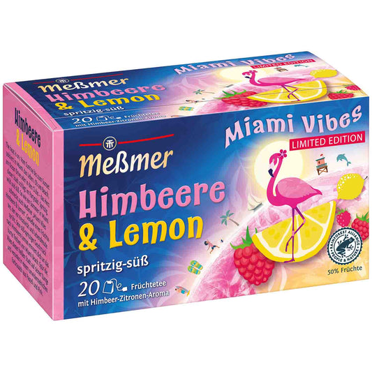 Meßmer Miami Vibes Himbeere & Lemon 20er - Candyshop.ch