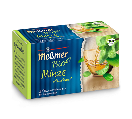 Messmer Bio Pfefferminztee mit Krauseminze