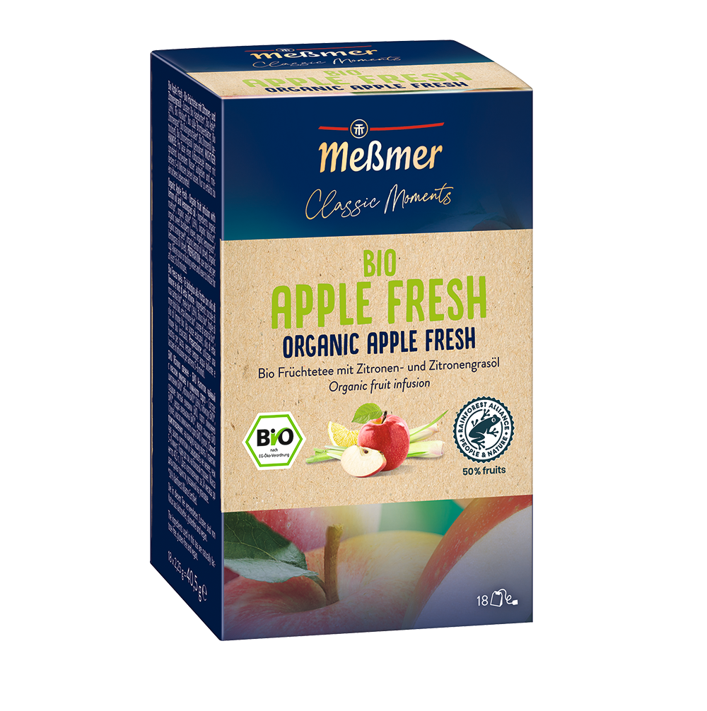 Messmer Bio Apple Fresh Bio Früchtetee mit Zitronen und Zitronengrasöl - Candyshop.ch