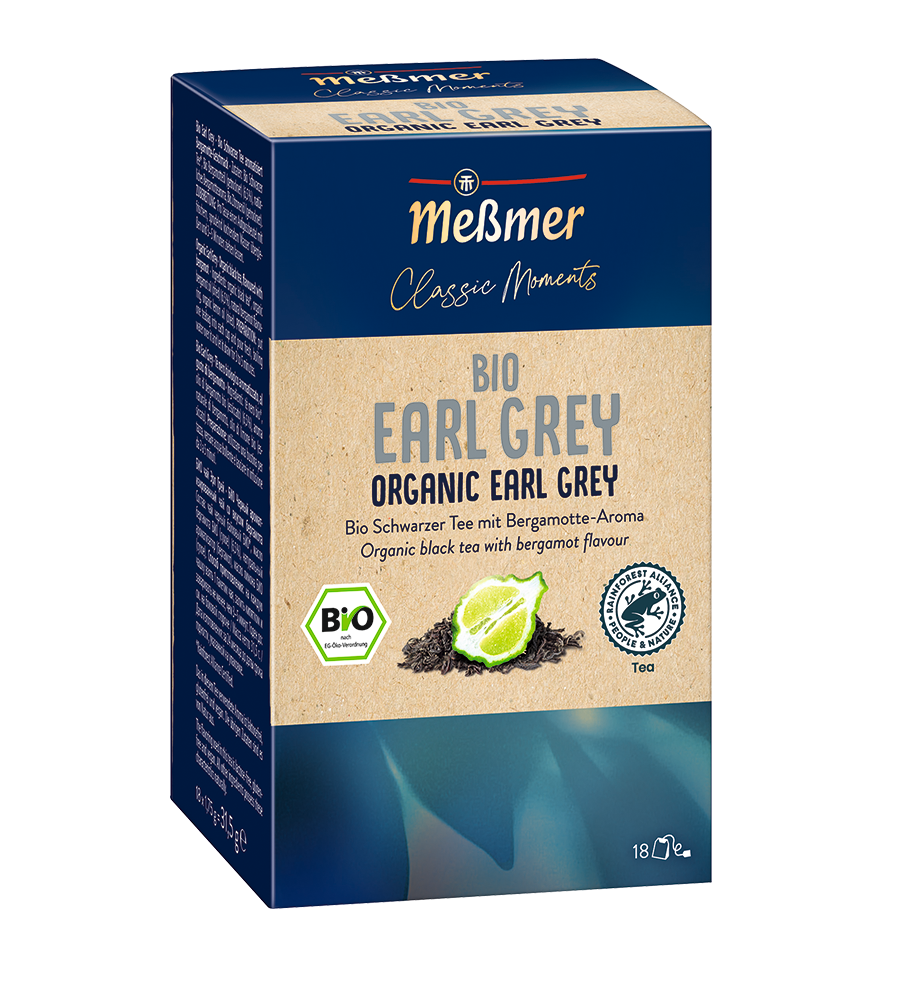 Messmer Bio Earl Grey Schwarzer Tee aromatisiert Bergamotte-Geschmack - Candyshop.ch