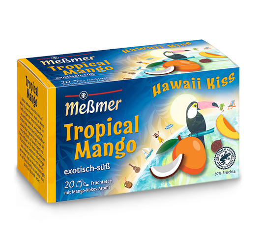 Messmer Hawaii Kiss Früchtetee mit Mango-Kokos-Aroma