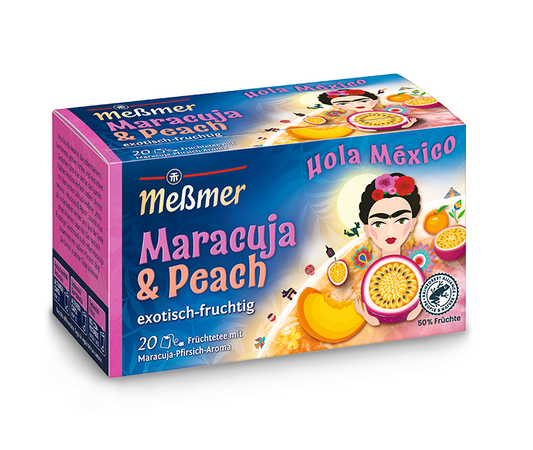 Messmer Maracuja & Peach Früchtetee mit Maracuja-Pfirsich-Aroma