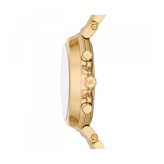 MICHAEL KORS MAREN Damen Chronograph Armbanduhr aus Edelstahl mit SS IP Gold 40 mm MK7493 – Produktansicht