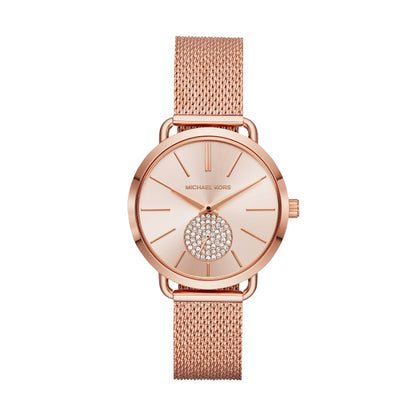MICHAEL KORS PORTIA MK3845 Only Time Armbanduhr 37 mm Gold ansicht-2