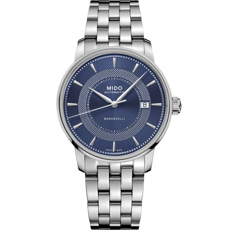 MIDO BARONCELLI M037-407-11-041-01 Date Armbanduhr 39 mm ansicht-2