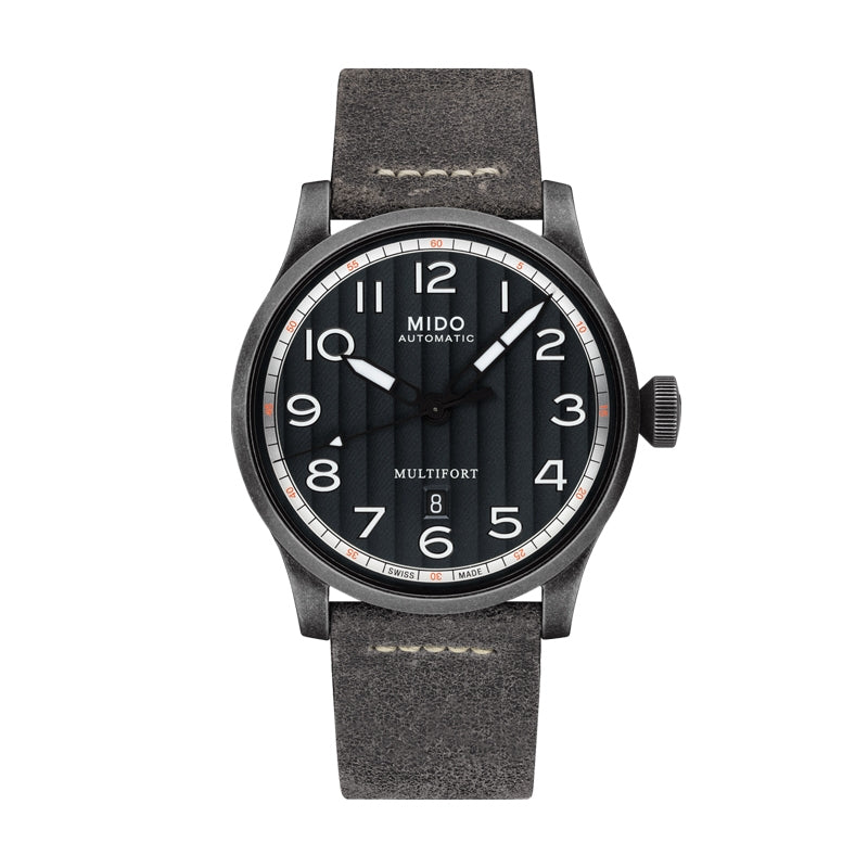 MIDO MULTIFORT ESCAPE M0326073605000 Date Armbanduhr 44 mm Schwarz ansicht-2