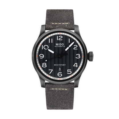 MIDO MULTIFORT ESCAPE M0326073605000 Date Armbanduhr 44 mm Schwarz ansicht-2