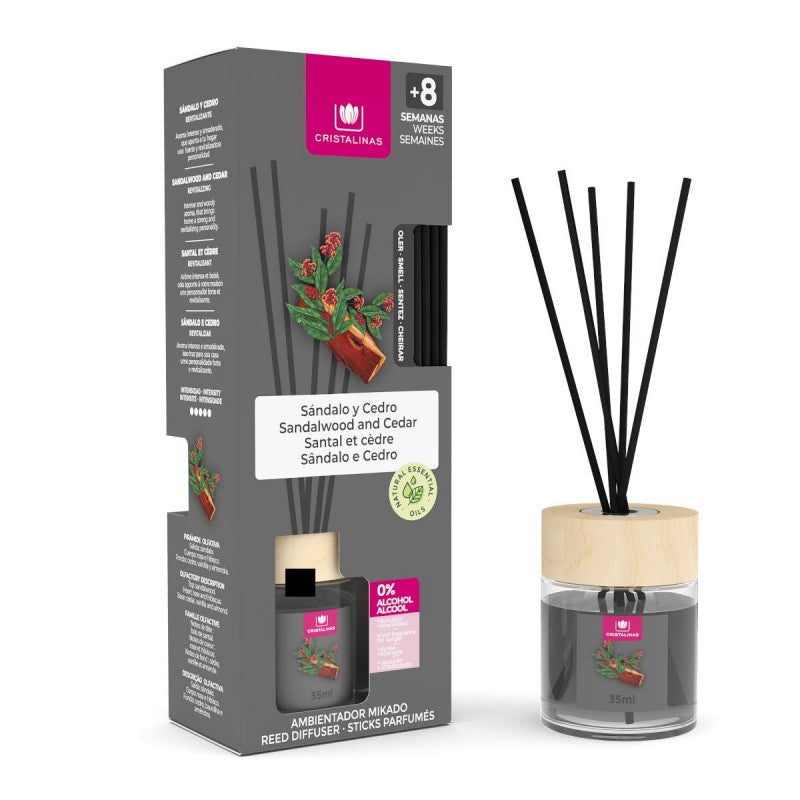 CRISTALINAS CRISTALINAS Mikado Ambientador Sandalo-Cedro 35 ml Raumduft Kosmetik
