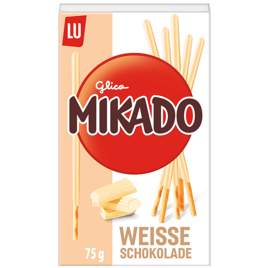 Mikado Weisse Schokolade 75g Knusprige Keksstäbchen - Candyshop.ch
