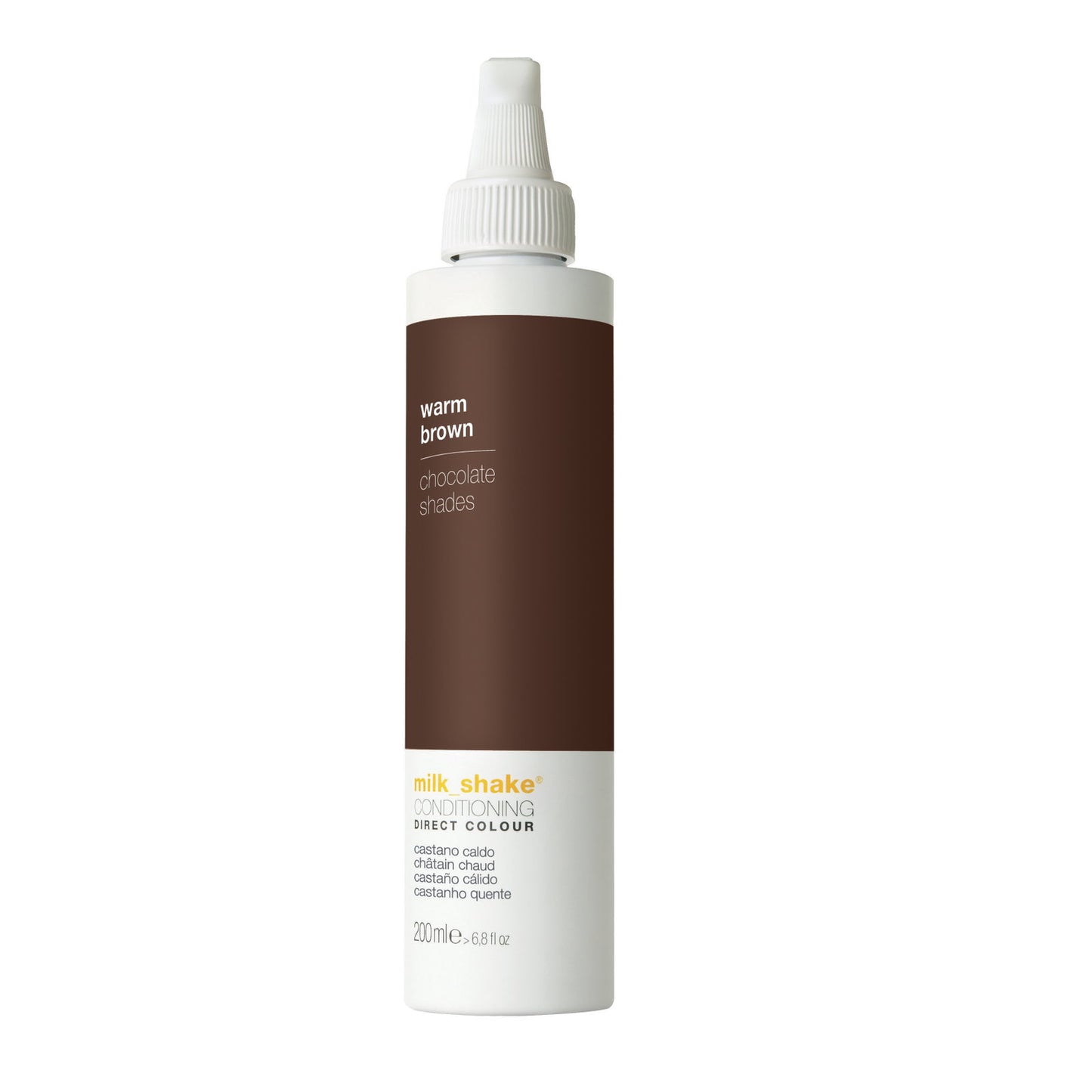 Milk Shake Milk Shake, Direct Colour, Ammoniakfrei, Haarfarben-Conditioner, Warm Brown, 200 ml Regular