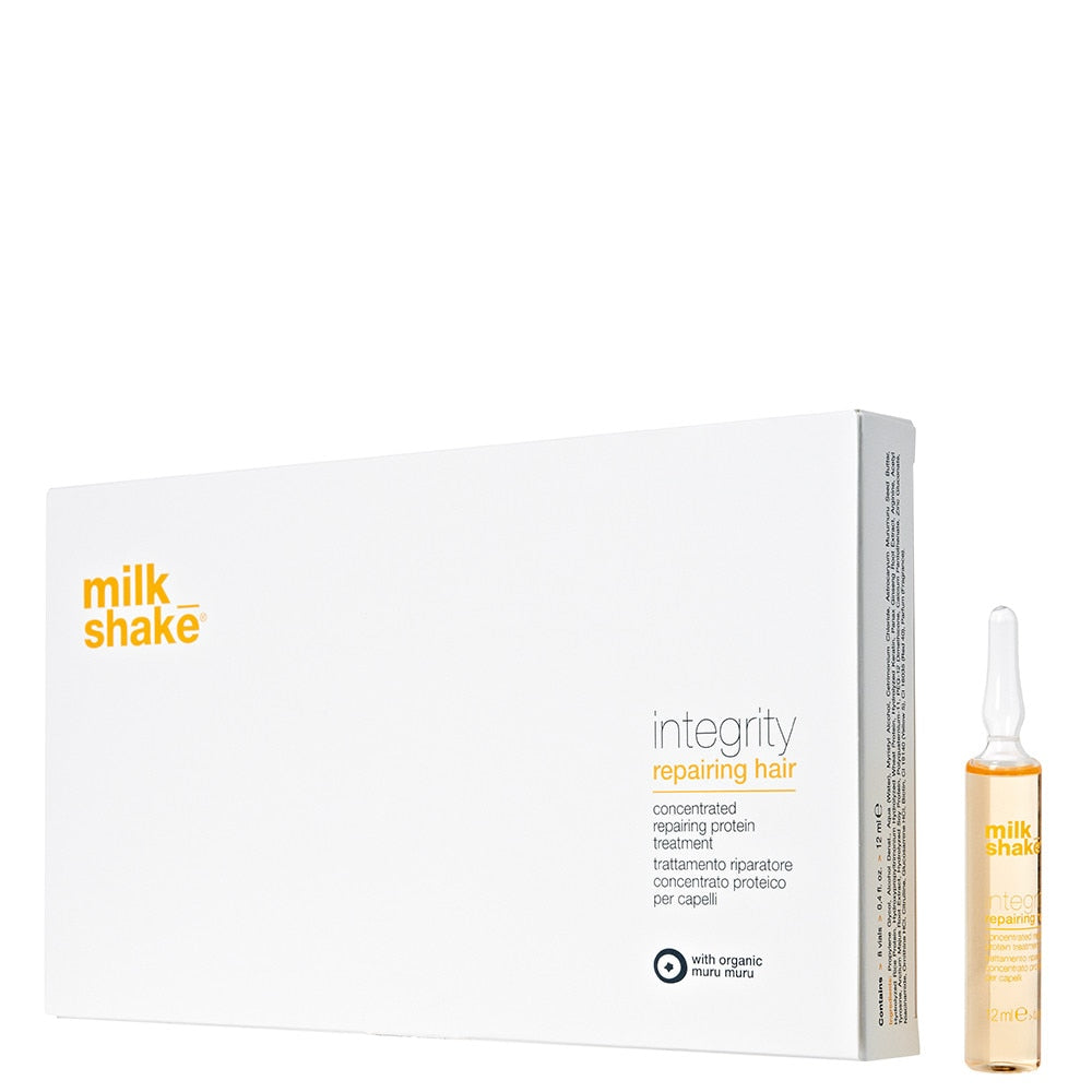 Milk Shake Setzen, Milk Shake, Integrity, Reparativ, Ampullen Behandlungsserum, Für Haare, Für Frauen, 8 stk, 12 ml Regular