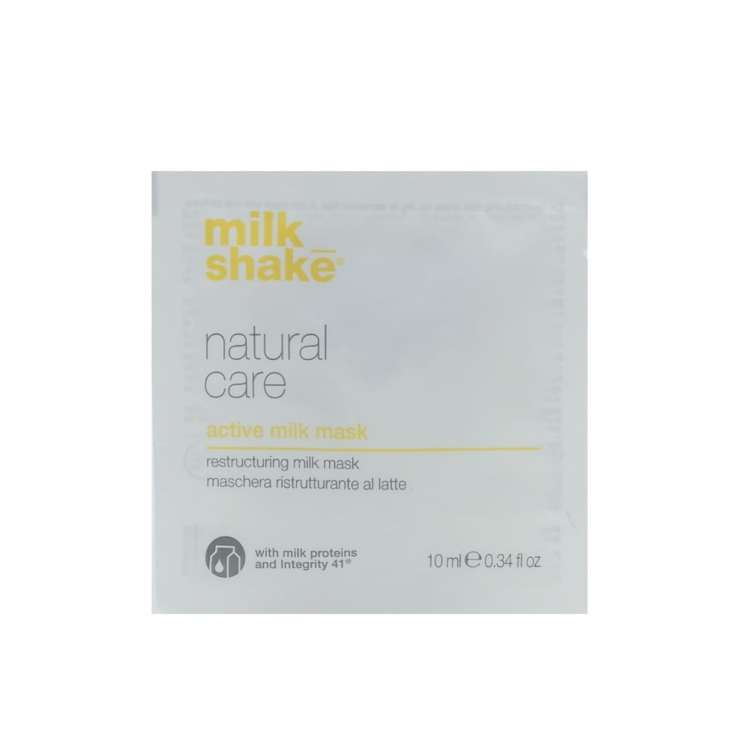 Milk Shake Milk Shake, Natural Care Active Milk, Haarbehandlungs-Crememaske, Für Farbschutz, 10 ml Regular