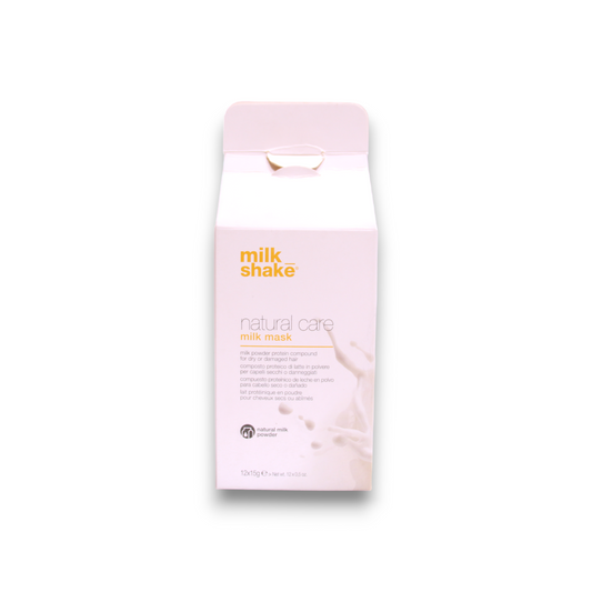 Milk Shake Setzen, Milk Shake, Natural Care, Milchpulver, Haarbehandlungspudermaske, Für trockenes & beschädigtes Haar, 12 st
