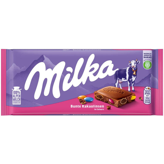 Milka Bunte Kakaolinsen 100g - Candyshop.ch