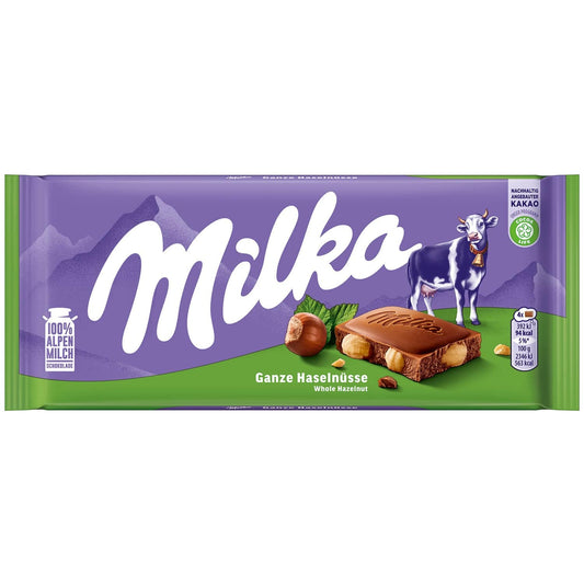 Milka Ganze Haselnüsse 100g - Candyshop.ch