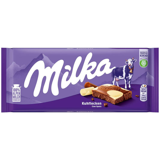 Milka Kuhflecken 100g Schokolade mit weißer Schokolade - Candyshop.ch