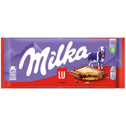 Milka LU 87g Schokolade mit 20 Keksen - Candyshop.ch