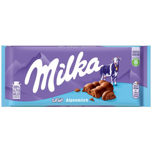 Milka Luflée Alpenmilch 100g - Candyshop.ch