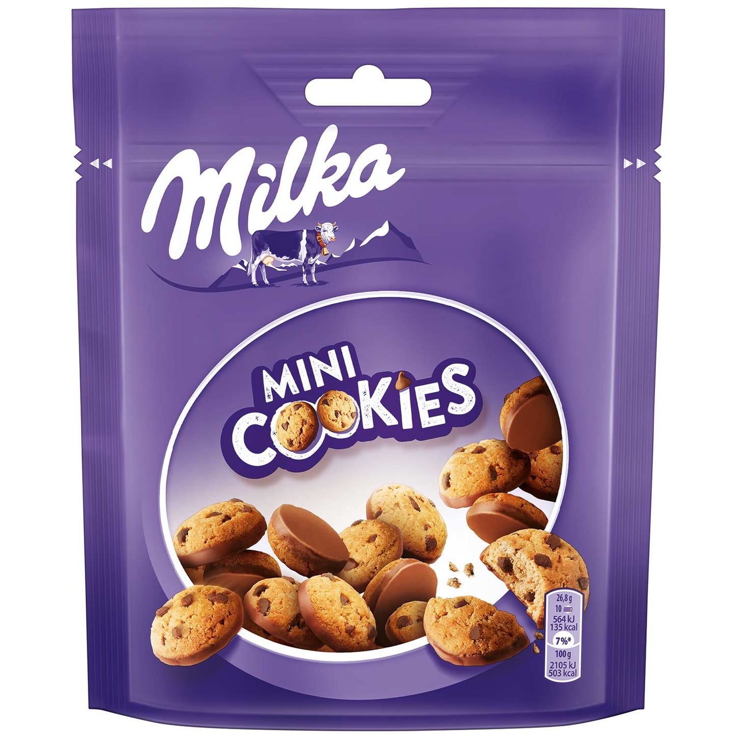 Milka Mini Cookies 110g Kekse mit Schokoladenstückchen